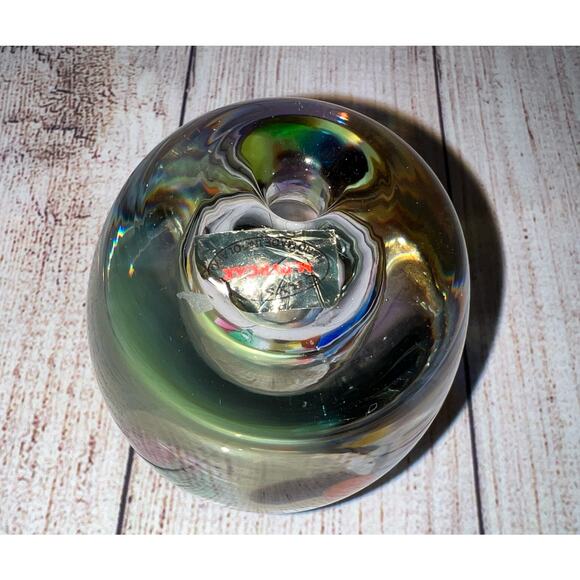 Confetti Hand Blown Candle Holder Votive Great Condition - Picture 6 of 12